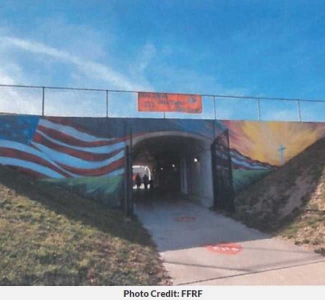 City in Illinois Has Cross Erased From Mural Following Complaint From Freedom From Religion Foundation