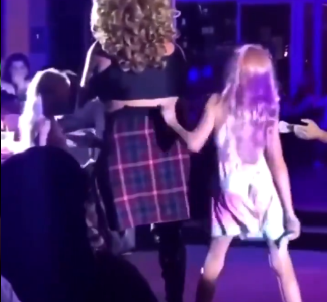 Jaw-dropping video: Young girls strut stage, collect cash at drag-queen show
